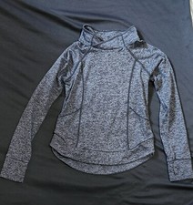 90 Degree by Reflex Sweatshirt Girls Medium Size 10 Blue Cowl Neck