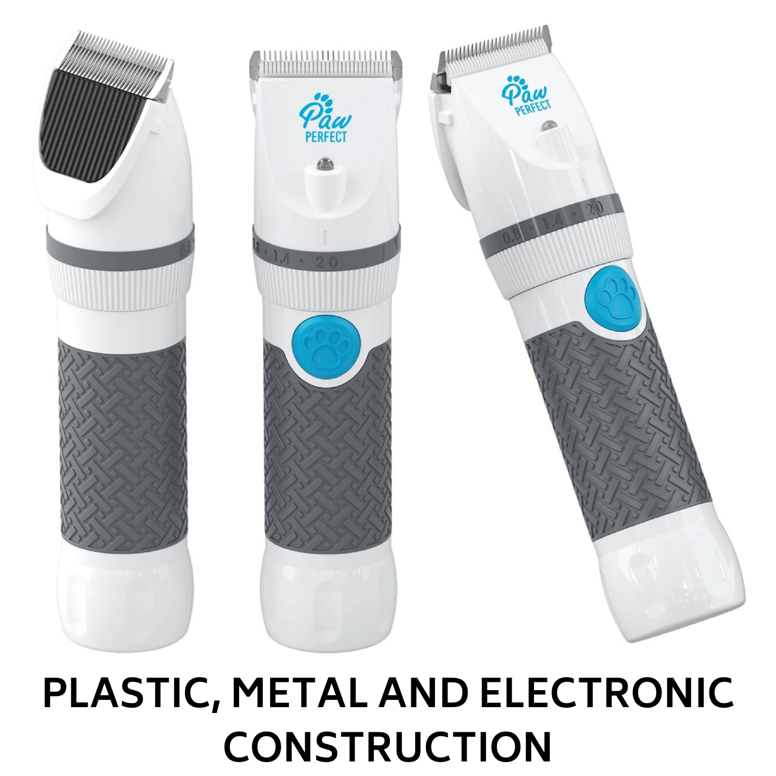 Paw Perfect Cordless Pet Hair Clippers Fur Trimmer Shaver Dog Cat