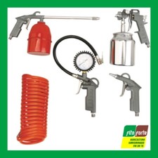 KIT ARIA COMPRESSA MAURER CON SERBATOI METALLICI 5 PEZZI SOFFIA GONFIA LAVA