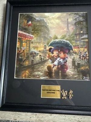 Thomas Kinkade Mickey And Minnie In Paris - Image 1 of 2