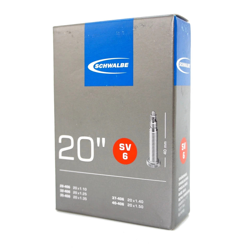 1pack - 4pack Schwalbe SV6 Presta FV 40mm 20 x 1.1~1.5 406 Tubes Dahon BMX Bike - image 2 of 2