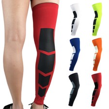 Men Sport Over Knee Leg Socks Warmer Cycling Pad Basketball Running Protector