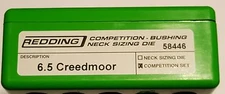 58446 REDDING TYPE-S COMPETITION DIE SET - 6.5 CREEDMOOR - NEW - FREE SHIP!