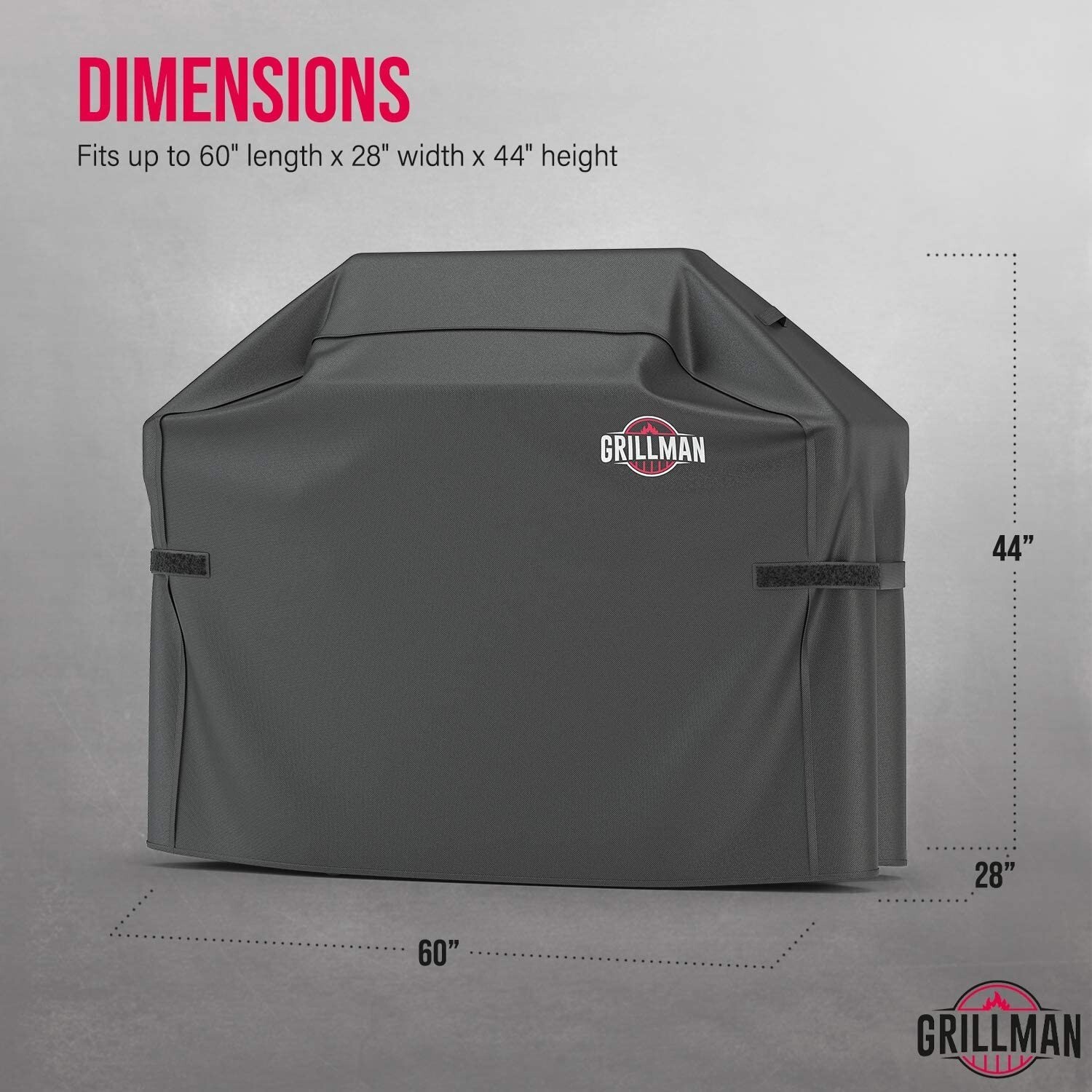 Barbecue Rip Walker's Grillman Premium Grill Cover for Outdoor Grill, BBQ Grill Cover 60 Inch ...