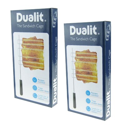 DUALIT SANDWICHKÄFIG X 2 FÜR KLASSISCHE VARIO NEWGEN TOASTER DRAHTKÄFIGE ECHTBOX