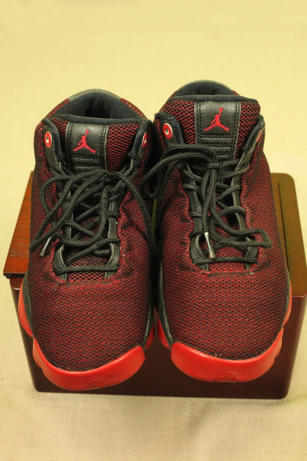 Scarpe da basket Nike Jordan Horizon 845099 001 taglia 6 5 anni basse BG sneakers nere rosse