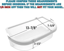 Door Shelf Bin for Whirlpool WRF540CWBW00 WRF535SWHW00 WRF535SMBM00 WRF535SMBW00