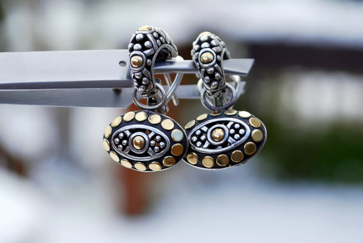 John hardy dot hoop earrings online