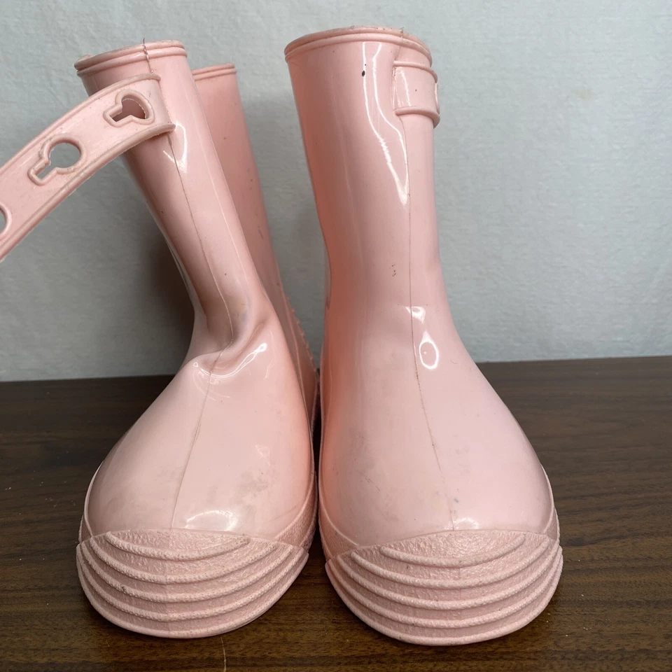 Botas de chuva vintage Wuzzles elefante criança tamanho 11 rosa Hasbro 1985 muito bom estado - Imagem 2 de 4