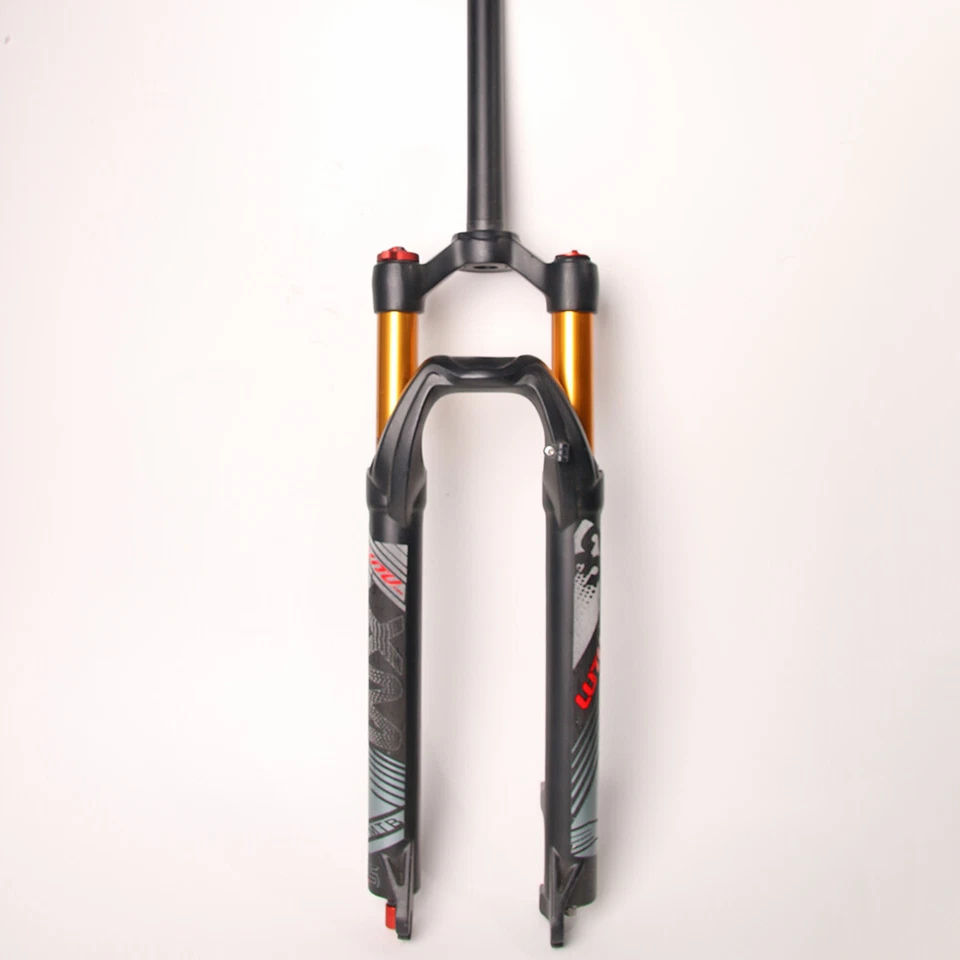 LUTU 26" 120mm Travel MTB Air Shock Forks Suspension Bike Fork Rebound 1-1/8" - Image 2 of 4