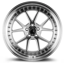 One 18x9.5 Aodhan DS08 5x100 +35   Flow Forged   Machined Silver Wheel