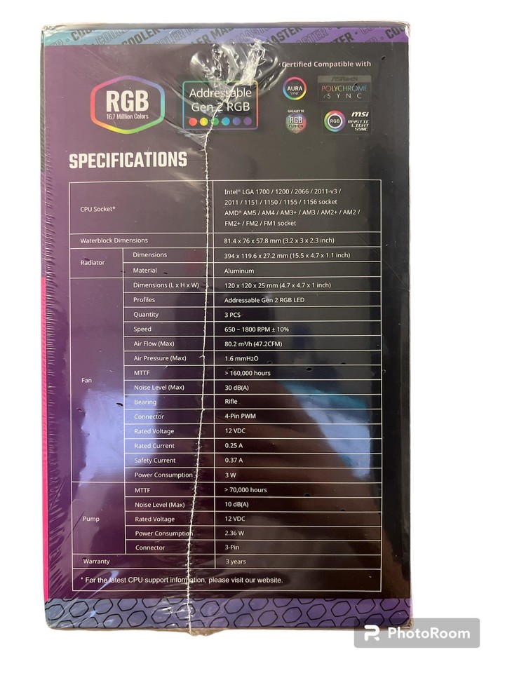 Cooler Master MasterLiquid ML360 Illusion ARGB CloseLoop AIO CPU