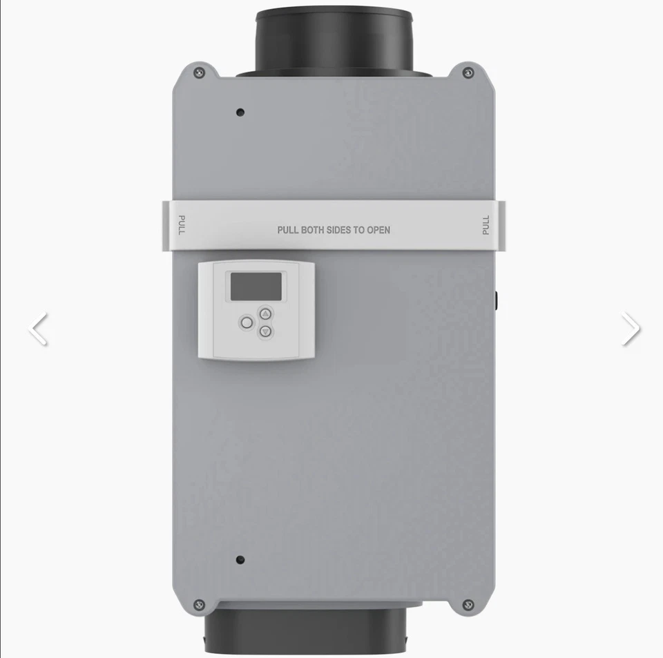 Ventilador de aire fresco Aprilaire 8145 amortiguador de potencia admisión con controlador  Foto 2 de 4