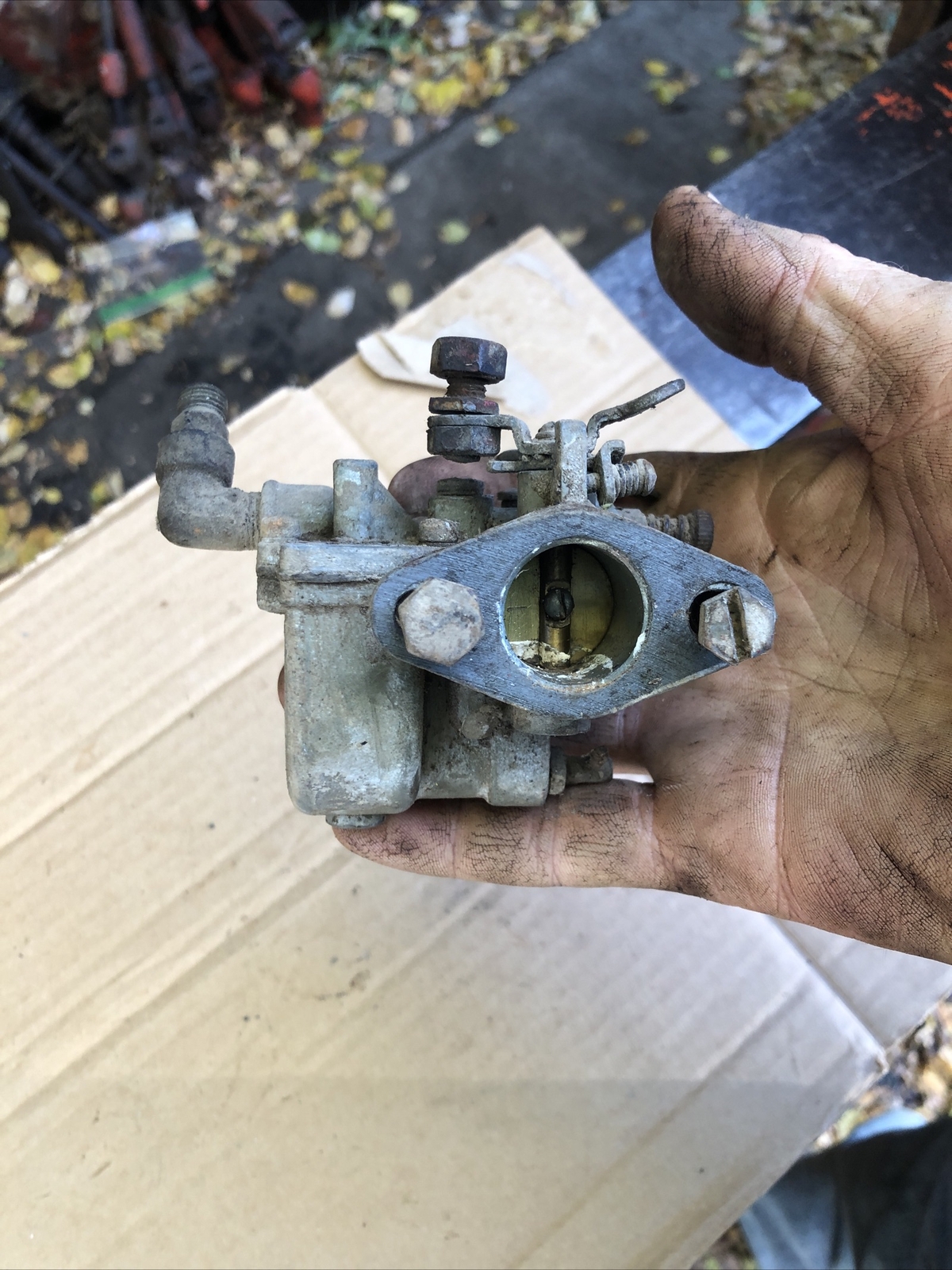 CUSHMAN HUSKY 17M83 PARTS ONLY NO RETURNS CARBURETOR INTAKE MANIFOLD