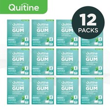 Quitine Nicotine Gum 2mg Traditional Mint 2880 Pieces 12 bulk boxes