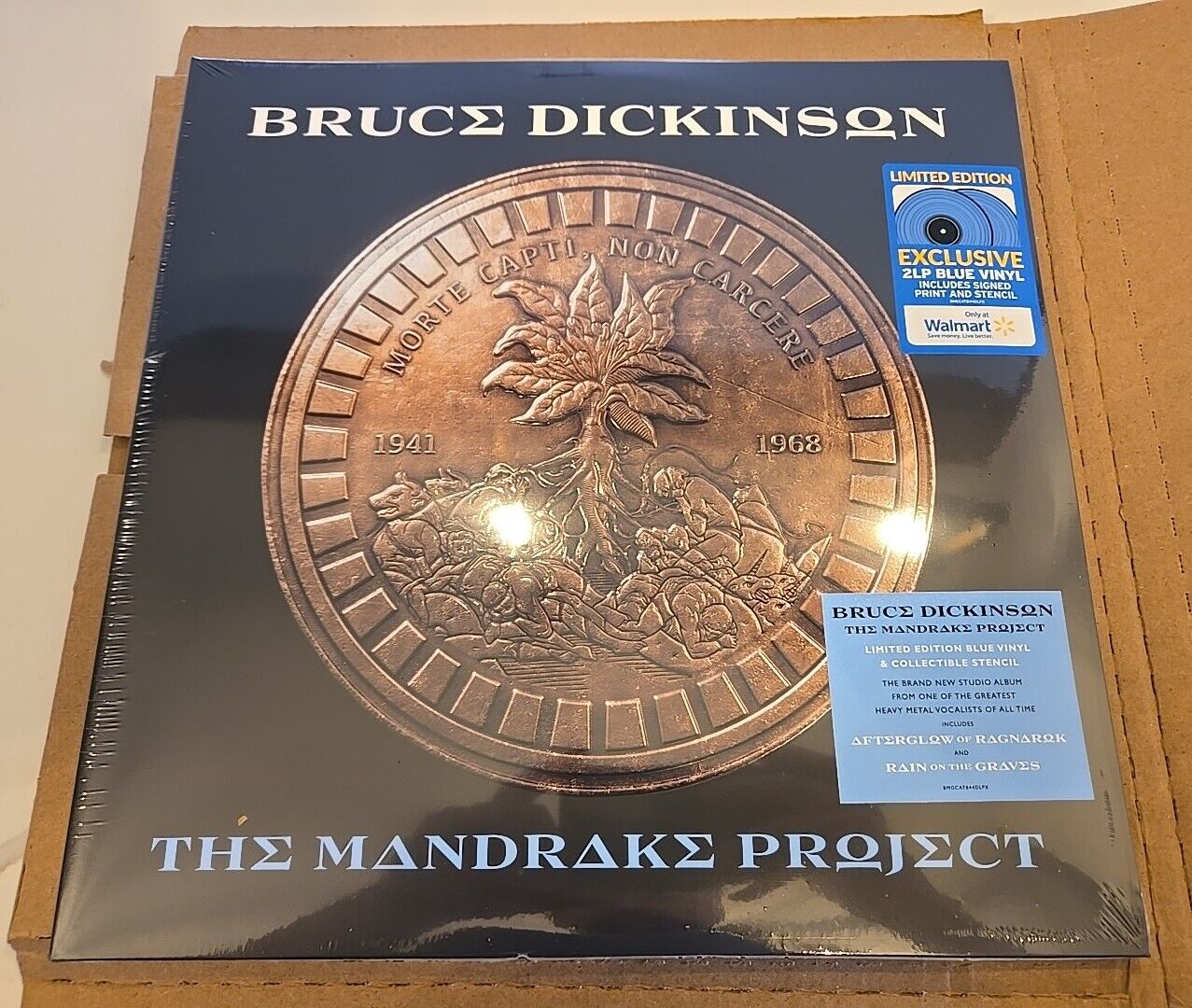 BRUCE DICKINSON MANDRAKE PROJECT VINYL! Sold Out 🔵 BLUE LP+AUTOGRAPH PRINT!