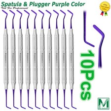 Dental Composite Filling Instruments Spatula  Plugger Titanium Gold Tips