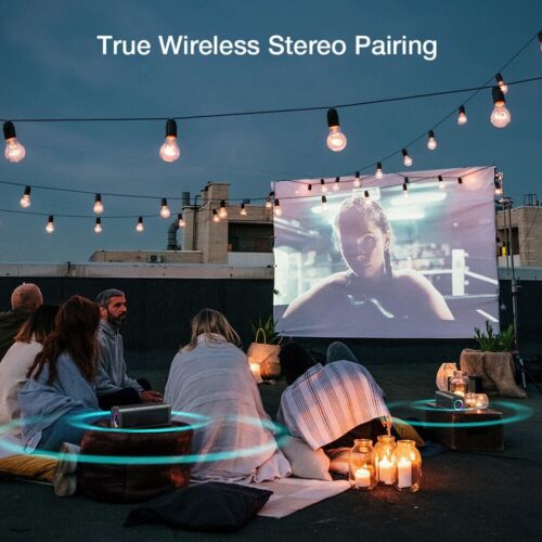 Altoparlanti Bluetooth Sistema di Altoparlanti Wireless Portatile con Luci Led Aux USB - Foto 6 di 19