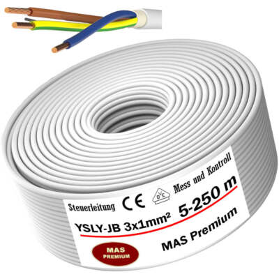 5-250m  YSLY-JB 3x1 Steuerkabel für Werkzeugmaschinen Flexibles Steuerleitung