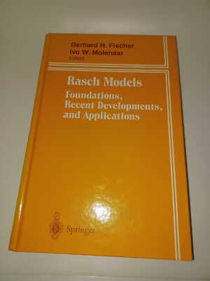 Springer Rasch Models Foundations Recent Developments In Applications Hardcover