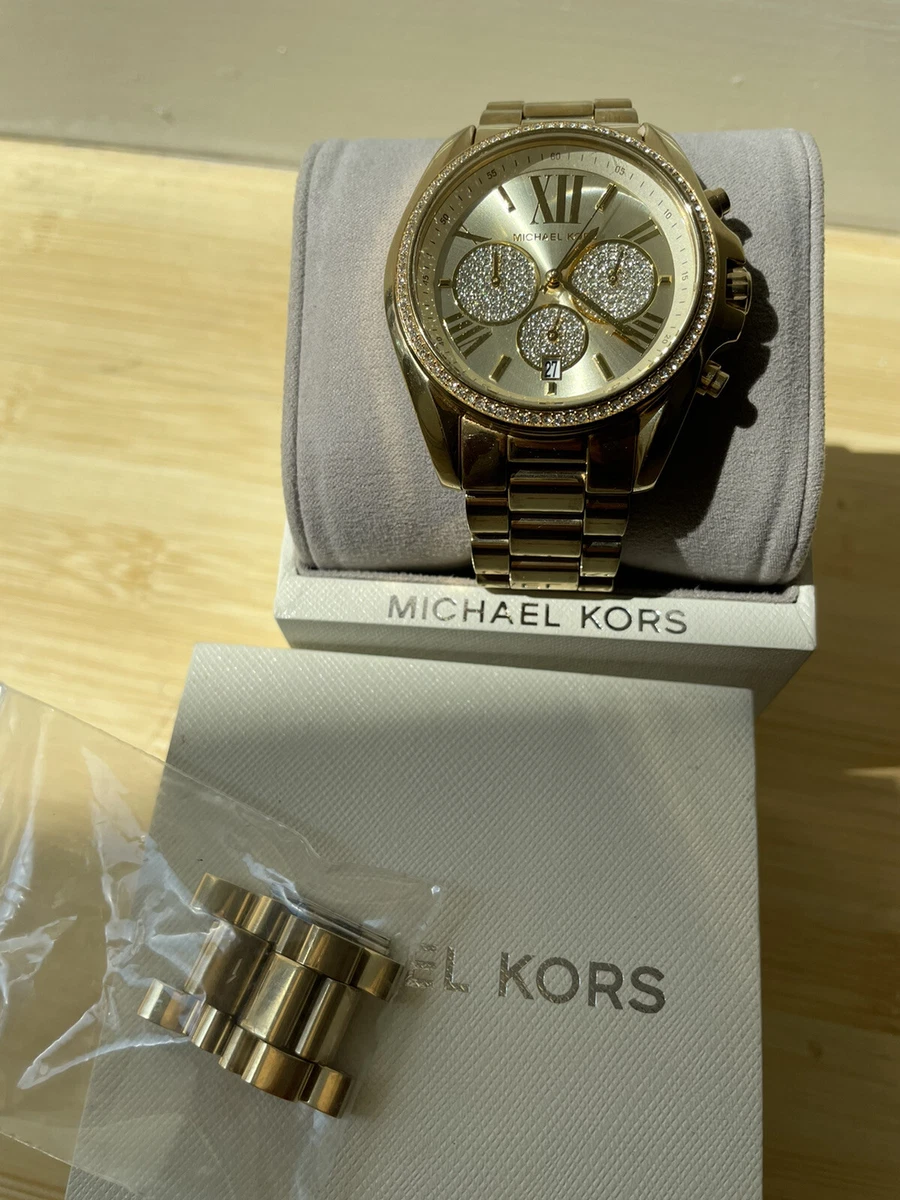 Michael kors hotsell gold bling watch