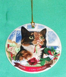 ceramic cat christmas tree