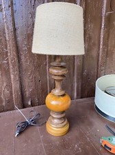 Studio Artist Hand Painted Resin Accent table lamp MCM One Of A Kind