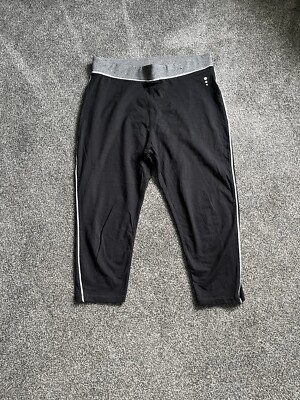 Ladies Size 14 Gym Leggings From TU Cropped UK