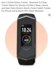 KoreHealth Kore 2.0 Fitness Tracker - Black