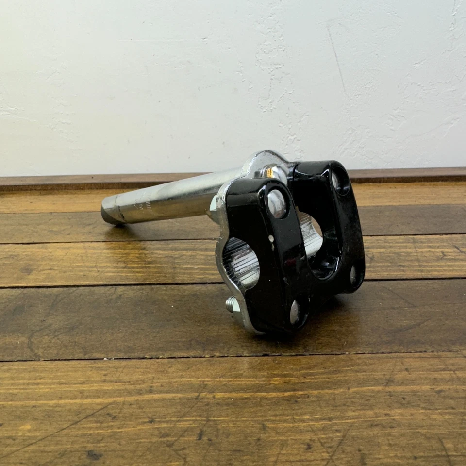 Double Clamp BMX Stem Neck Old School BMX Black 1 in Quill 70s 80s MX M2 - Image 4 of 4