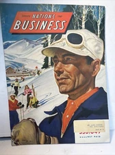 Vintage 1947 Nations Business Magazine American History Political Ads Galore!