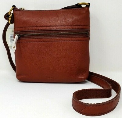 Fossil Voyager Small Crossbody Brown 
