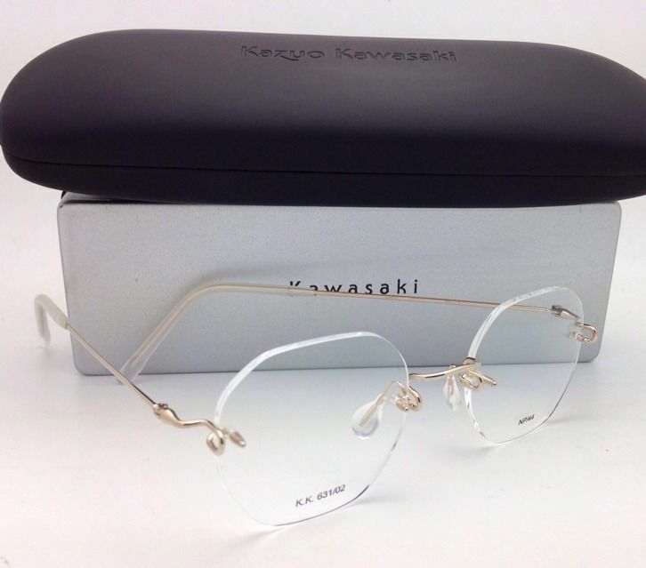 KAZUO KAWASAKI Eyeglasses MP 631 02 NP/44 4419 140 Rimless Titanium