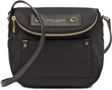 MARC JACOBS M0012909 BLACK PREPPY NATASHA NYLON WOMENS MINI CROSSBODY BAG