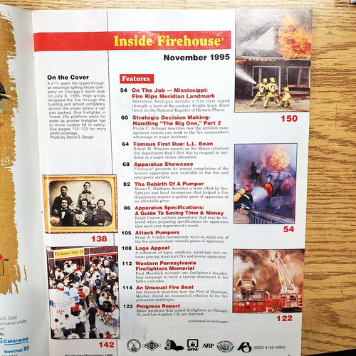 Firehouse Magazine November 1995 Strategic Decision Making, W.PA Memorial, etc. - Picture 3 of 8