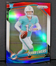 Quinn Ewers 2025 Panini Football Red White Blue Prizm Rookie #307 RC Dolphins