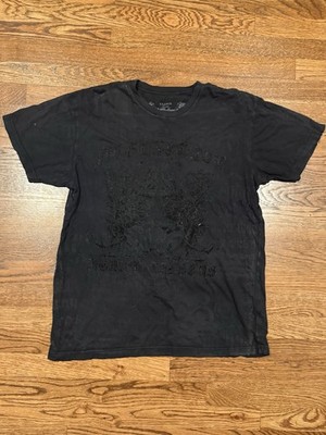 Affliction Black on Black Eagle Graphic T-Shirt   XL