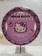 Hello Kitty Steering Wheel Cover Pink Purple 14.5-15.5 In Universal Car Suv