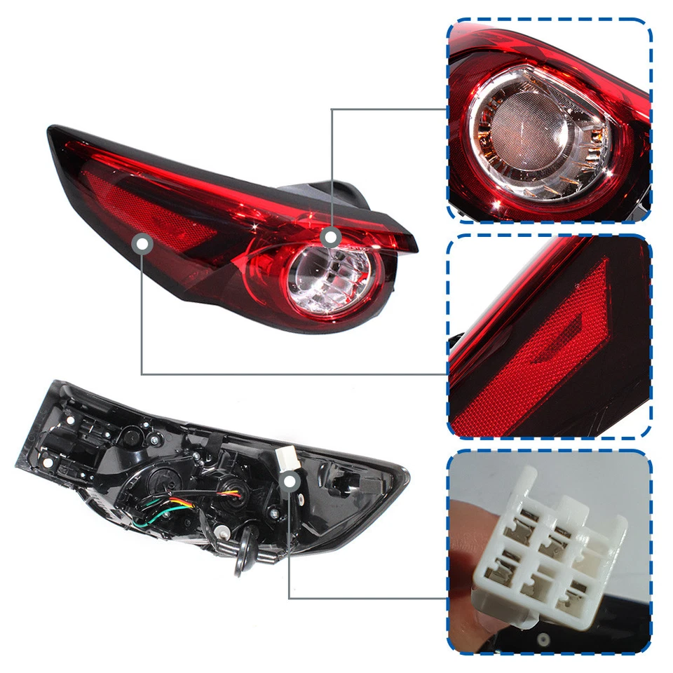 For 2016-2023 Mazda CX-9 LED Rear Outer Tail Light Brake Lamp Left Driver Side - Image 3 of 4