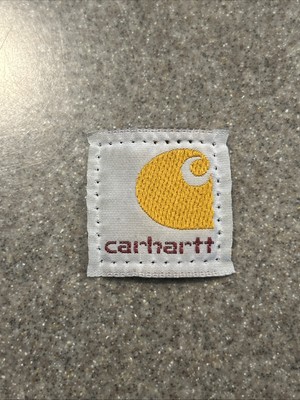Carhartt Fabric Tag Patch Sew Stitch On LOGO PATCH 100% AUTHENTIC 1 1/4x1 1/4 