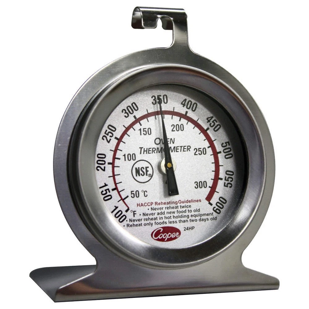 COOPER ATKINS 24HP Food Srvc Thermometer,Oven,100 to 600 F PK 10