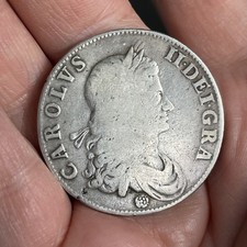 Charles II - Silver 1662 Crown - Rose - DECVS ET TVTAMEN