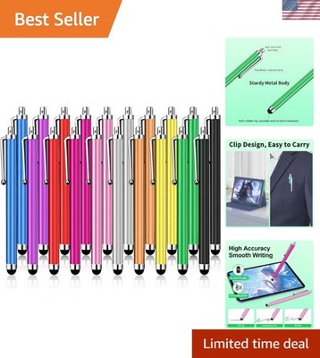 20-Pack High Precision Touchscreen Stylus Pens - Ideal for Writing & Drawing