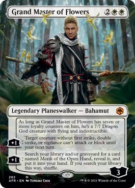 Grand Master of Flowers (Borderless) - Normal NM MTG Adventures in the Forgot...