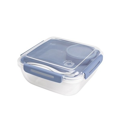 Rotho Salatbox Lunchbox 1,7 l MEMORY B3 Horizontblau