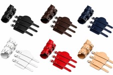 Exklusive Echtleder Armschienen Armstulpen mit 3 Riemen Githic LARP Mittelalter