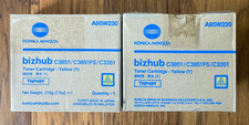 New KONICA MINOLTA 2 TNP49Y Yellow Toner Cartridge OEM New Free Shipping