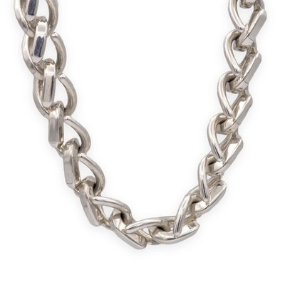 Tiffany & Co. Forge Large Link Sterling Silver Necklace — 22