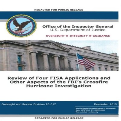 Office of the Inspector General Report Review of Four FISA Applic