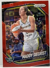 2025 Panini WNBA Prizm Maddy Siegrist #50 Red Pandora Prizm /199 - Wings 🏀